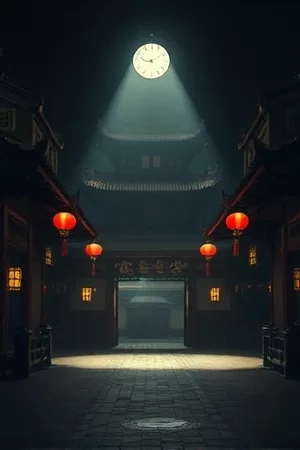 《静水之下》竖版海报，水库清晨雾气弥漫